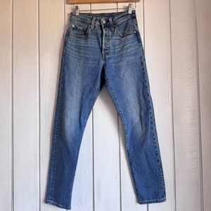 Levi’s 501 High Waisted Blue Jeans